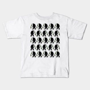 Bigfoot Silhouette Kids T-Shirt